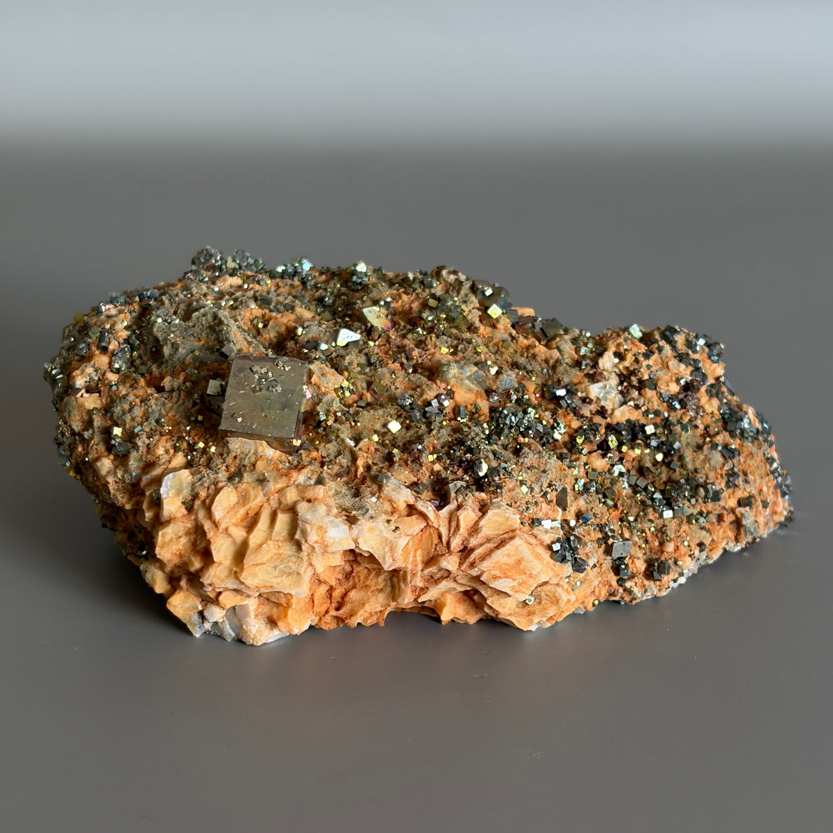 Pyrite on Matrix