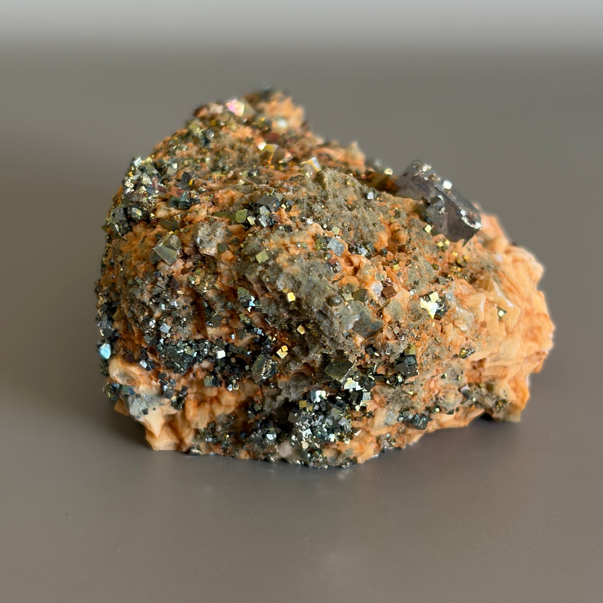 Pyrite on Matrix