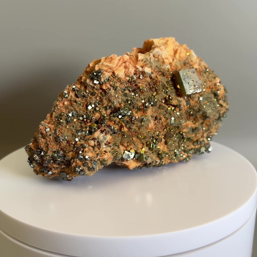 Pyrite on Matrix